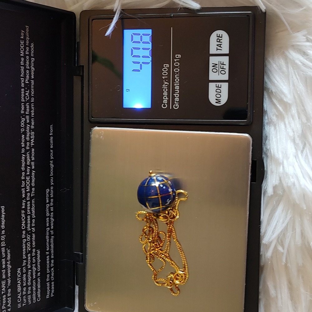 14k Gold and Gemstone pendant and chain. - Picture 10 of 10